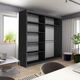 RIO BLACK WARDROBE SOLID FURNITURE LTD